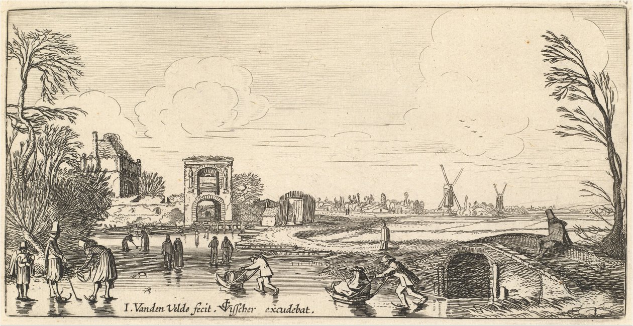 Kış Manzarası by Jan van de Velde II