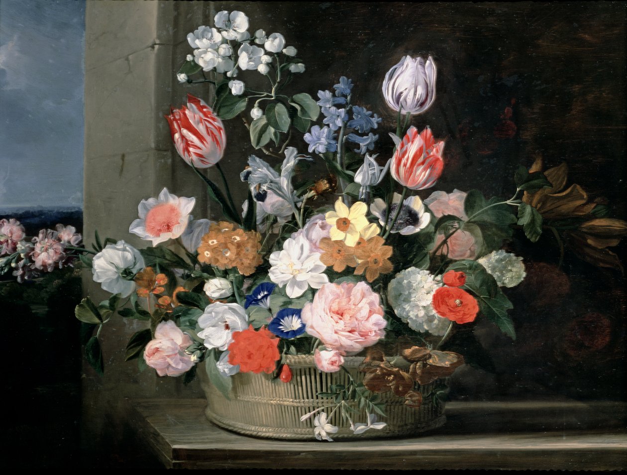 Sepette Çiçekler, 1650-56 by Jan van den Hecke