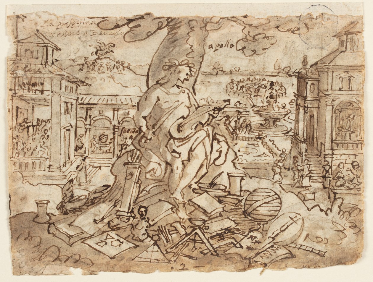 Apollon (Mektup) by Jan van der Straet, called Stradanus