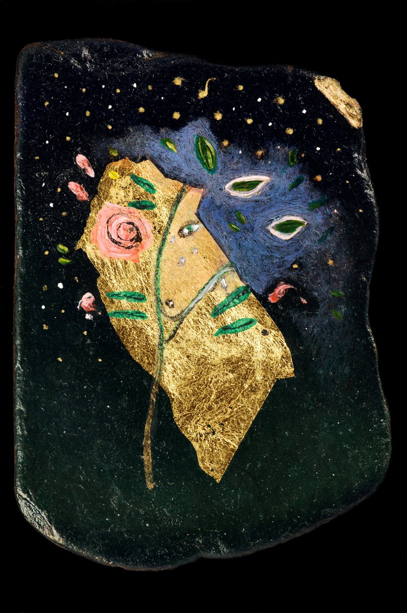 The Rose Tree, 2006 (oil on slate) by Jane Deakin