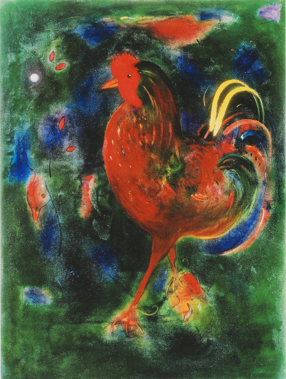 Horoz, 2005 (giclee baskı) by Jane Deakin