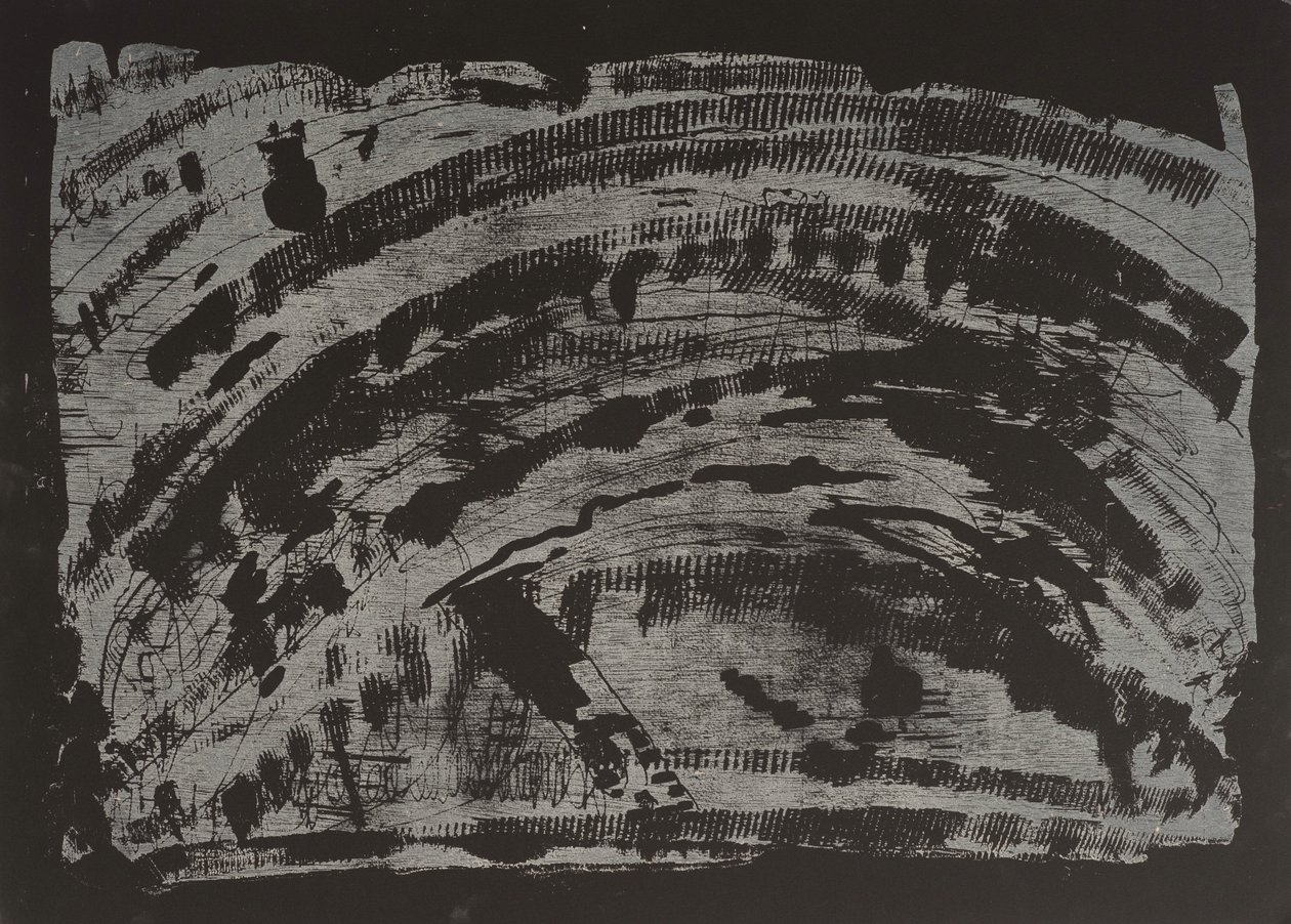 Poisoned Earth II, 2013 (Testere gravürü) by Janet McKenzie