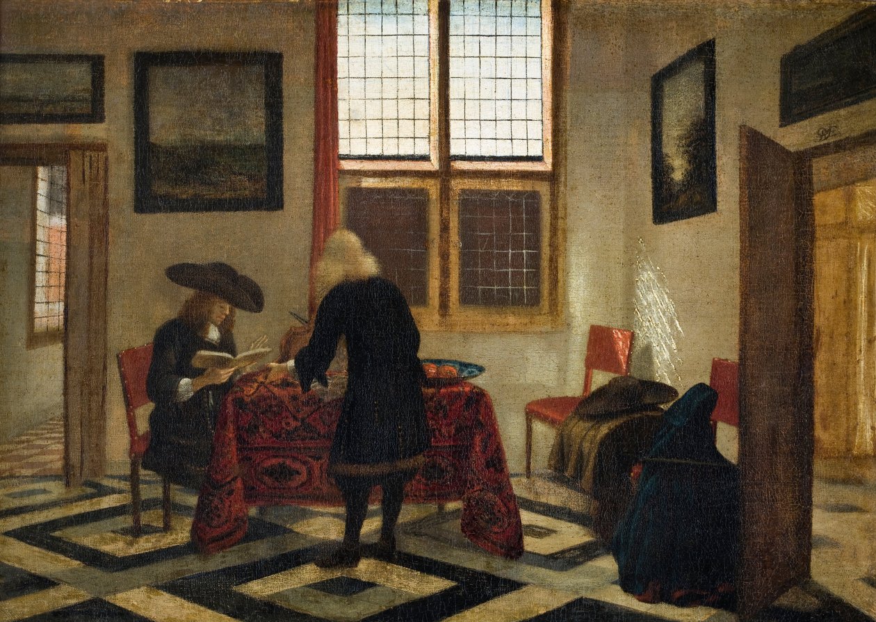 İç Mekan, c.1670 by Janssens