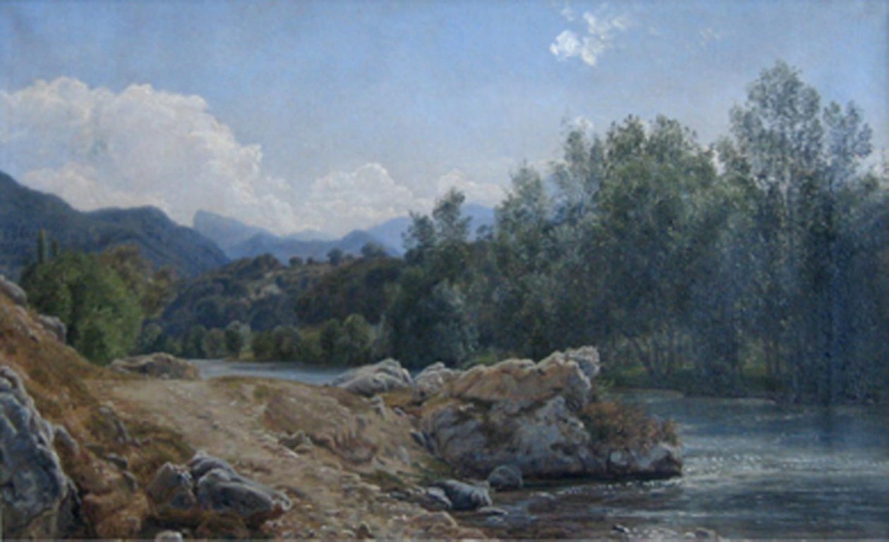 Formiddag ve Garonne. Montrejeau by Janus La Cour