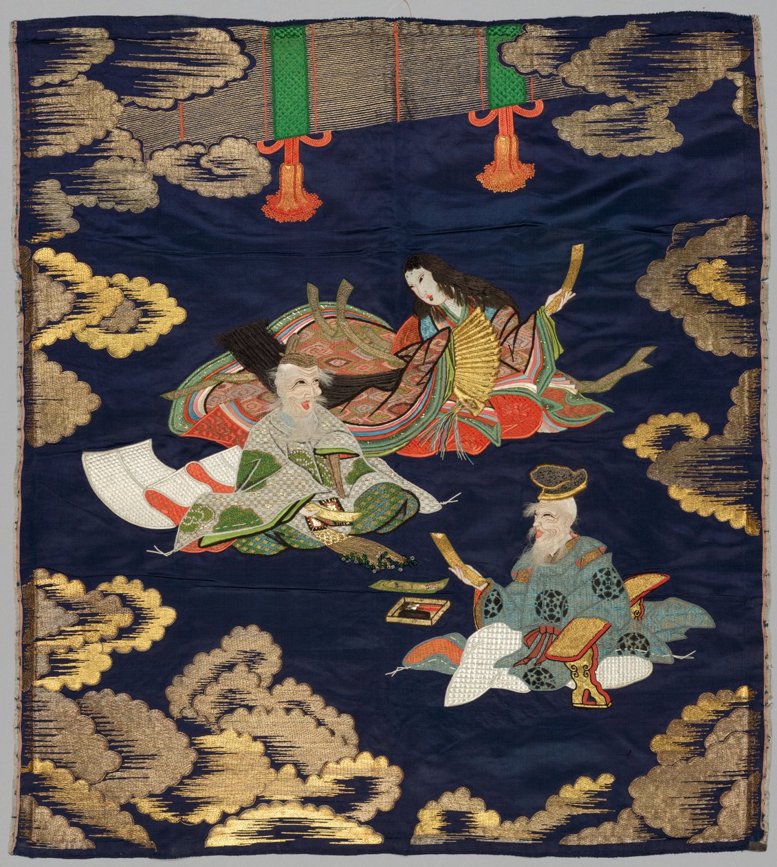 İşlemeli Fukuşa by Japan, late 19th early 20th century