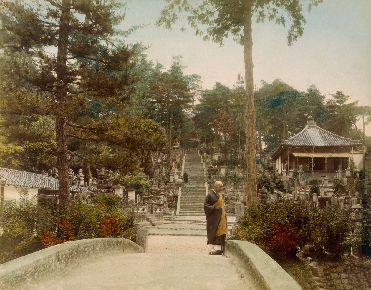 Kurodani Mezarları, Kyoto, c1890