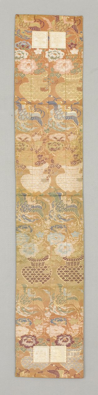Tapınak koşucusu (İpek kumaş) by Japanese School