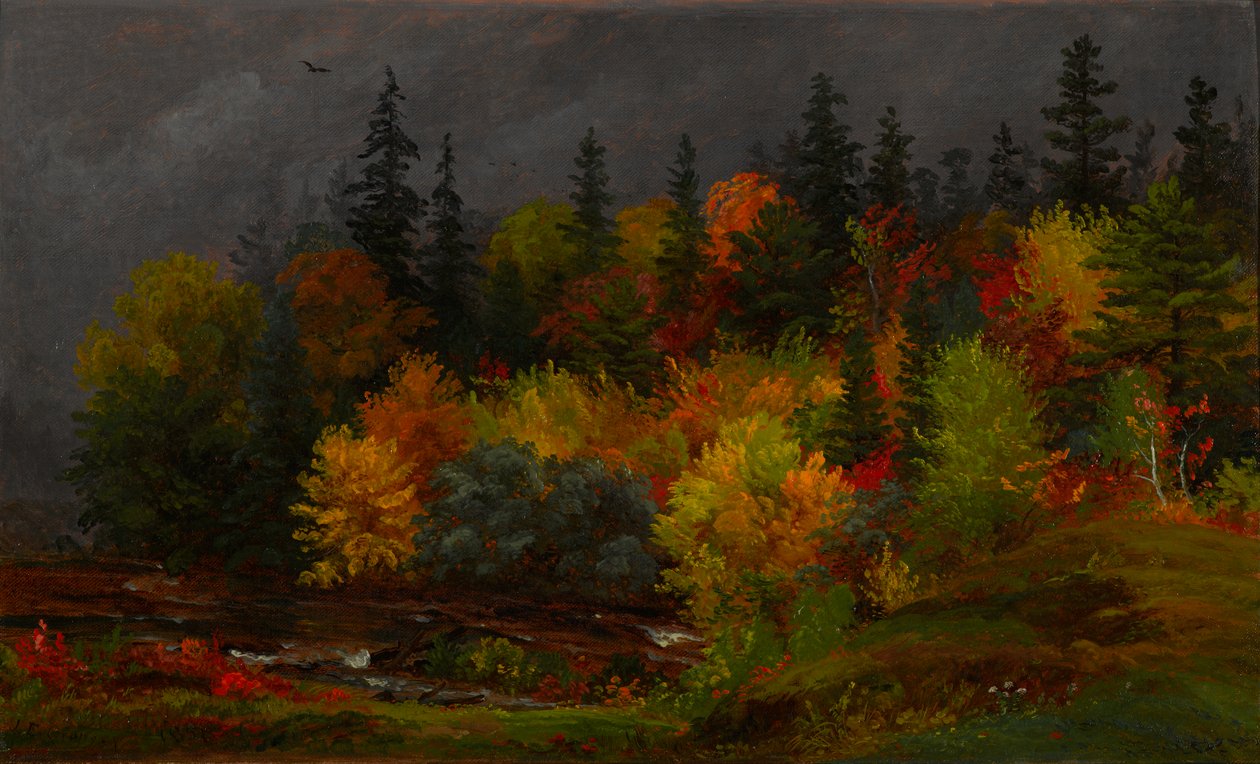 sonbahar yaprakları by Jasper Francis Cropsey
