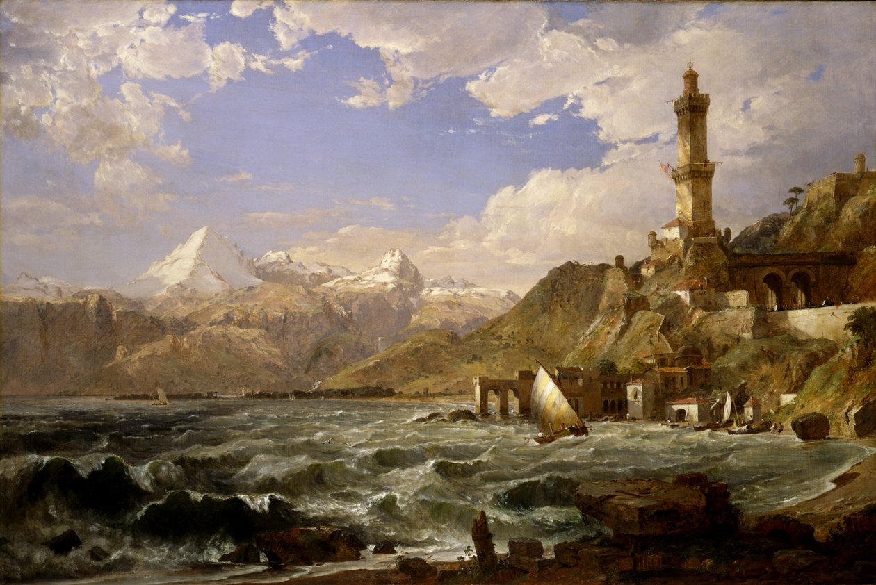 Cenova Sahili, 1854. by Jasper Francis Cropsey