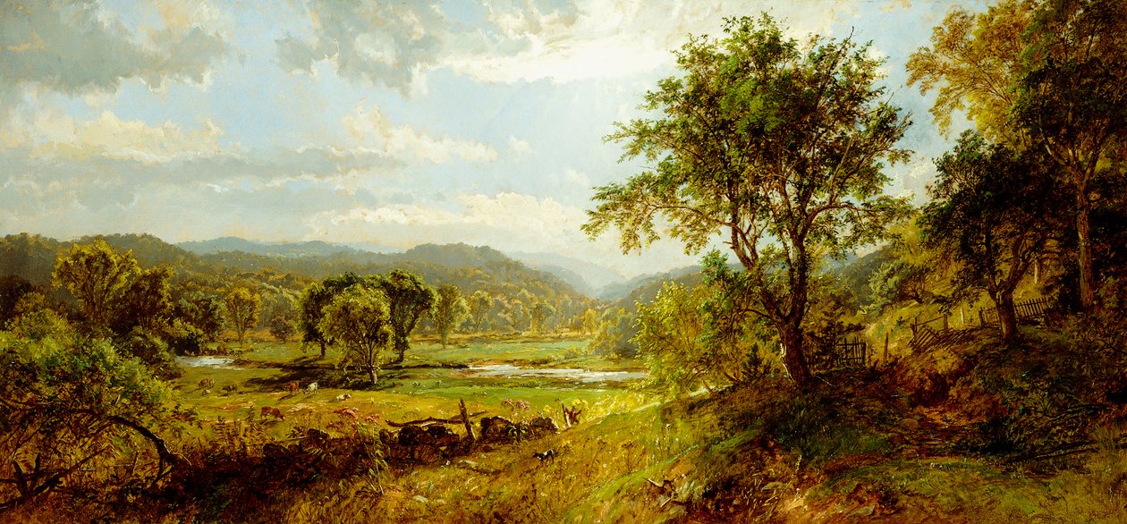Testere Değirmeni Nehri, by Jasper Francis Cropsey