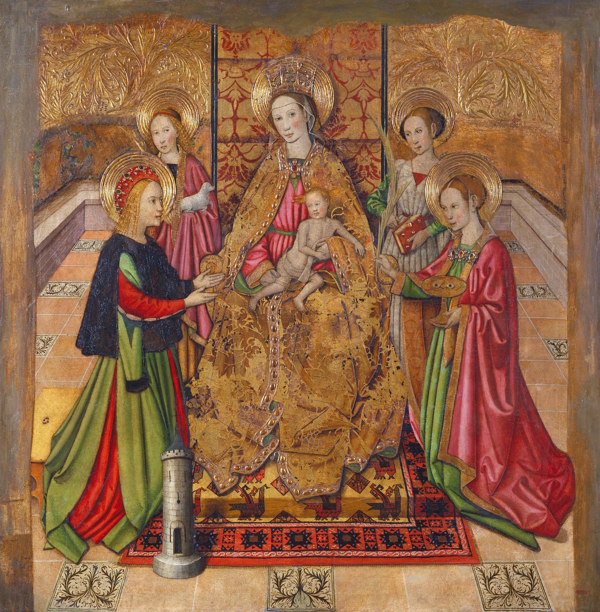 Bakire ve Azizler by Jaume Huguet