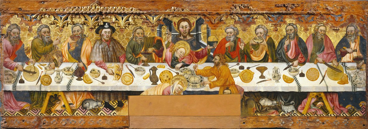 Son Akşam Yemeği, c.1370-1400 (ahşap üzerine tempera) by Jaume Ferrer
