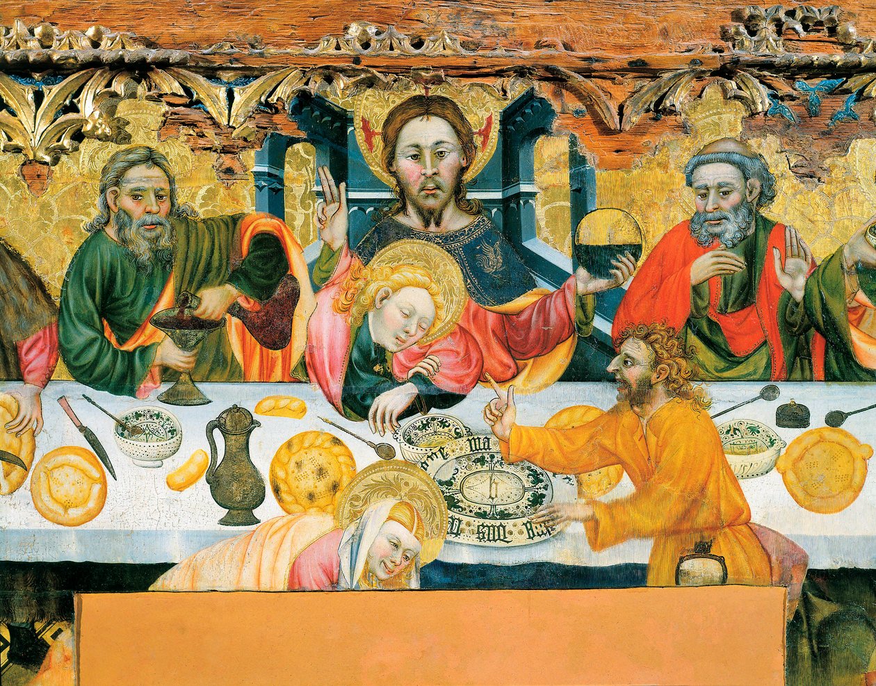 cene (detay) c.1370-1400 (resim) by Jaume the elder Ferrer