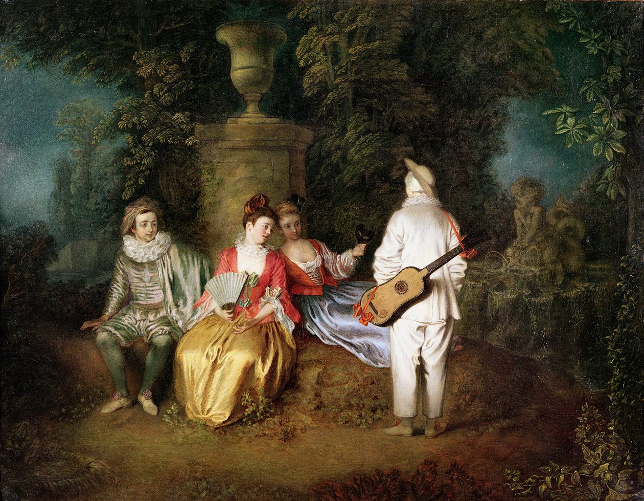 The Foursome, c.1713  by Jean Antoine Watteau
