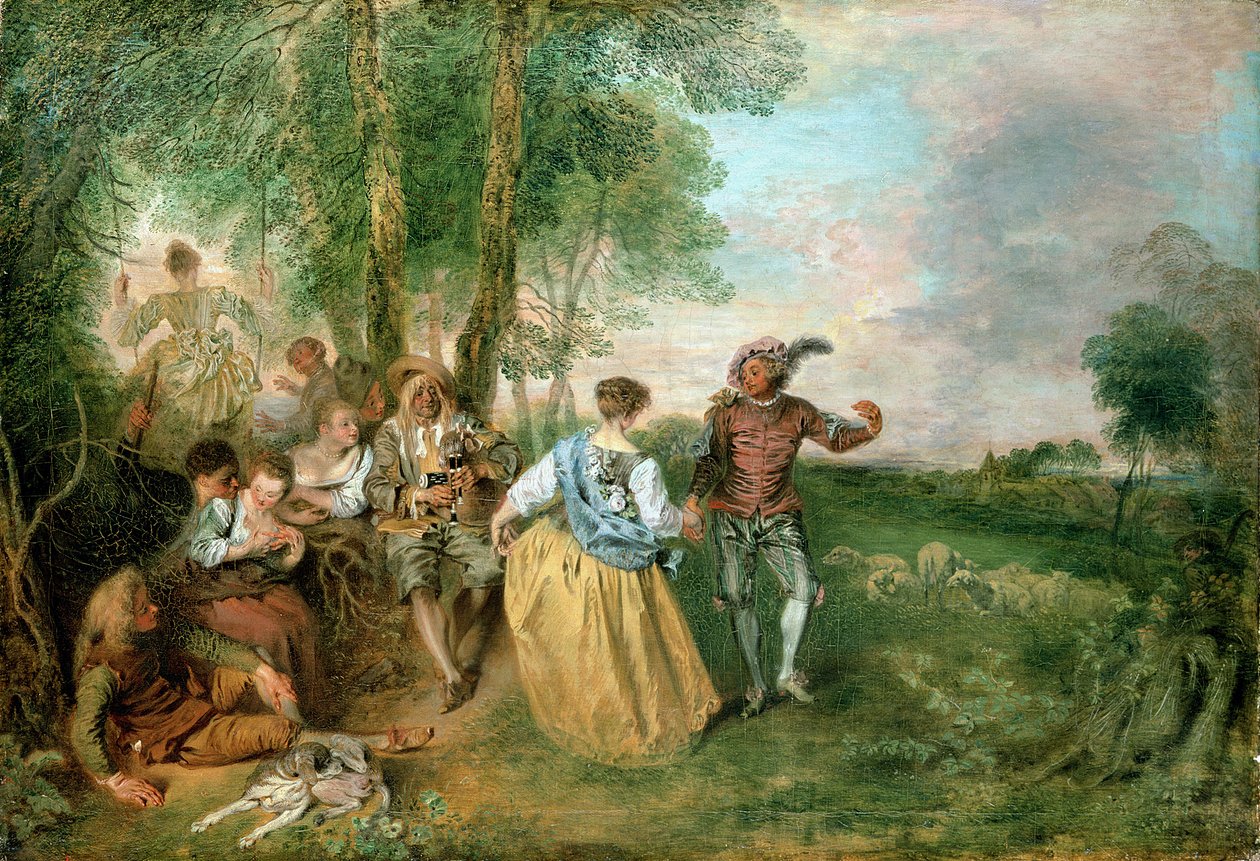 Çobanlar by Jean Antoine Watteau
