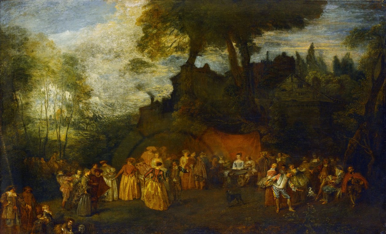 Düğün, c.1712-16 by Jean Antoine Watteau