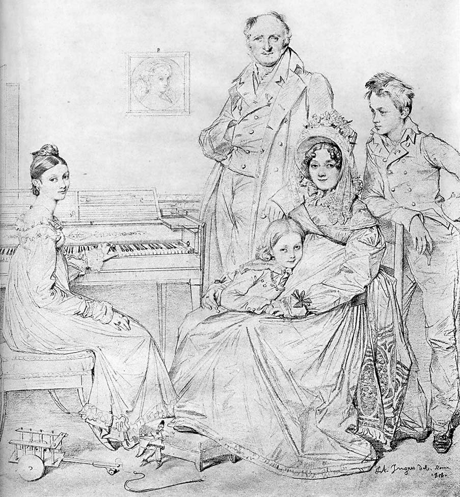 Stamaty Ailesi by Jean Auguste Dominique Ingres