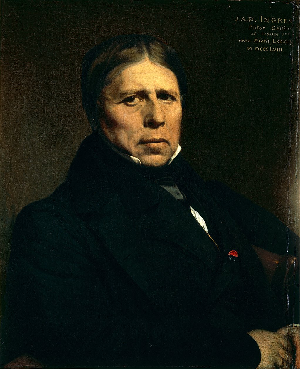 Otoportre by Jean Auguste Dominique Ingres