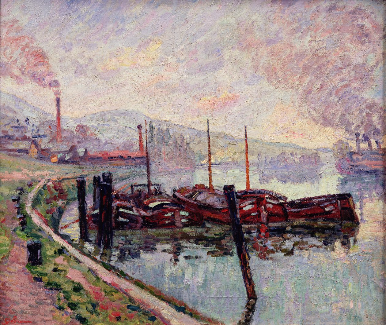 Kömür Mavnaları by Jean Baptiste Armand Guillaumin