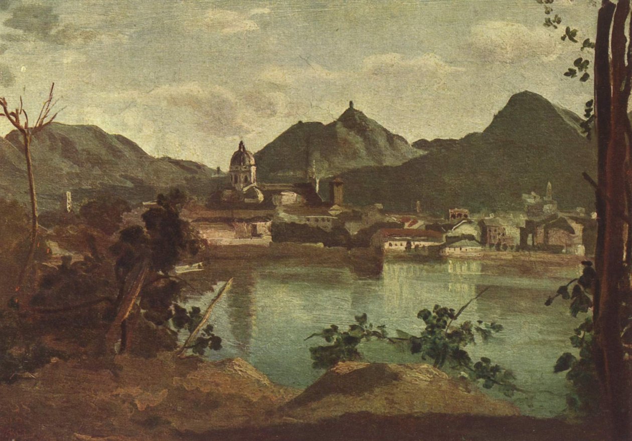 Como ve Como Gölü by Jean Baptiste Camille Corot