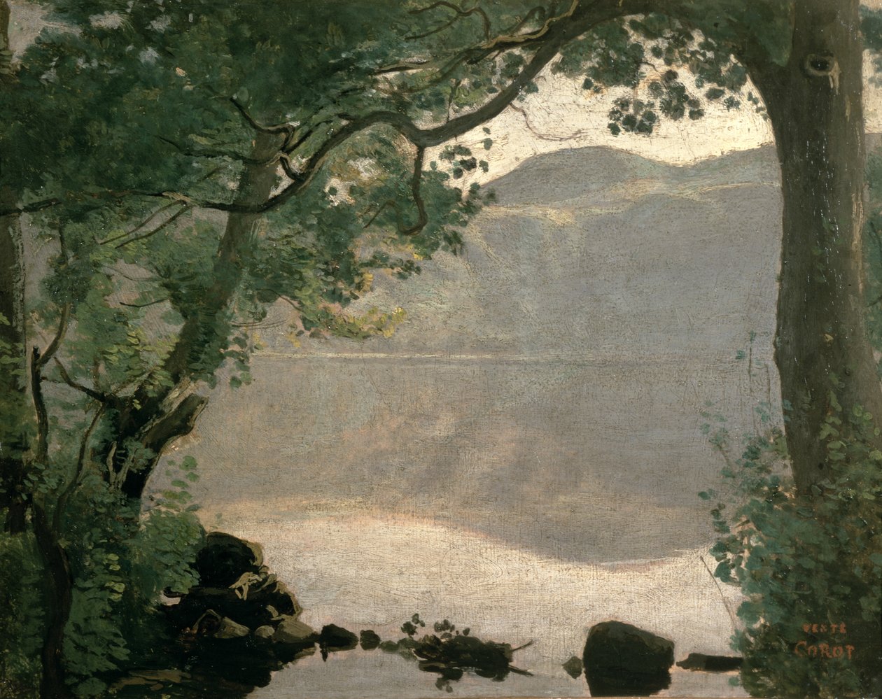 Göl Nemi, 1843 by Jean Baptiste Camille Corot