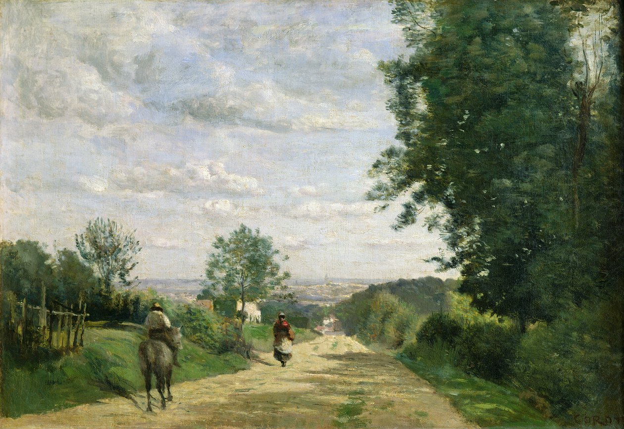 Sevr Yolu, 1858-59 by Jean Baptiste Camille Corot
