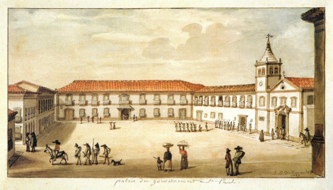 São Paulo Hükümet Sarayı by Jean Baptiste Debret