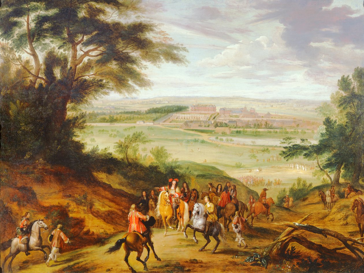 Uzakta Versailles ile Louis XIV by Jean Baptiste Martin