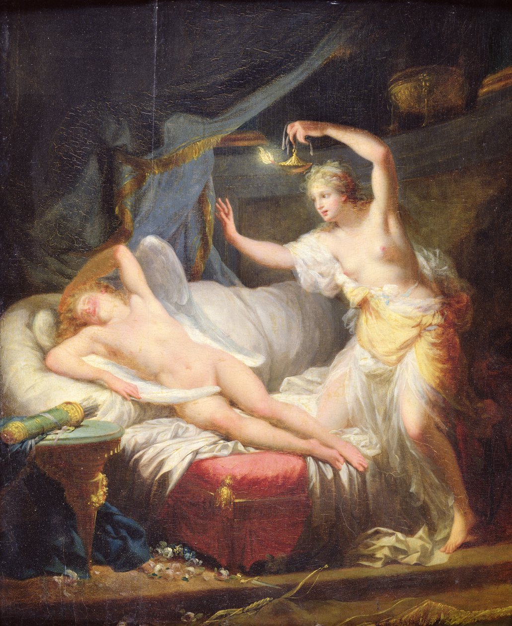 Aşk Tanrısı ve Ruh by Jean Baptiste Regnault