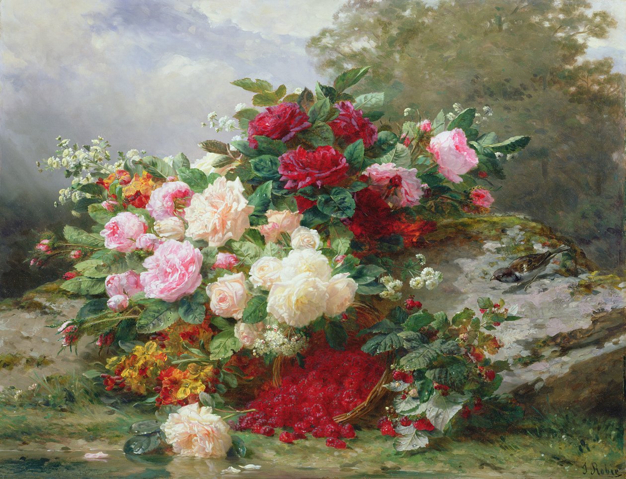 sonbahar çiçekleri by Jean Baptiste Robie