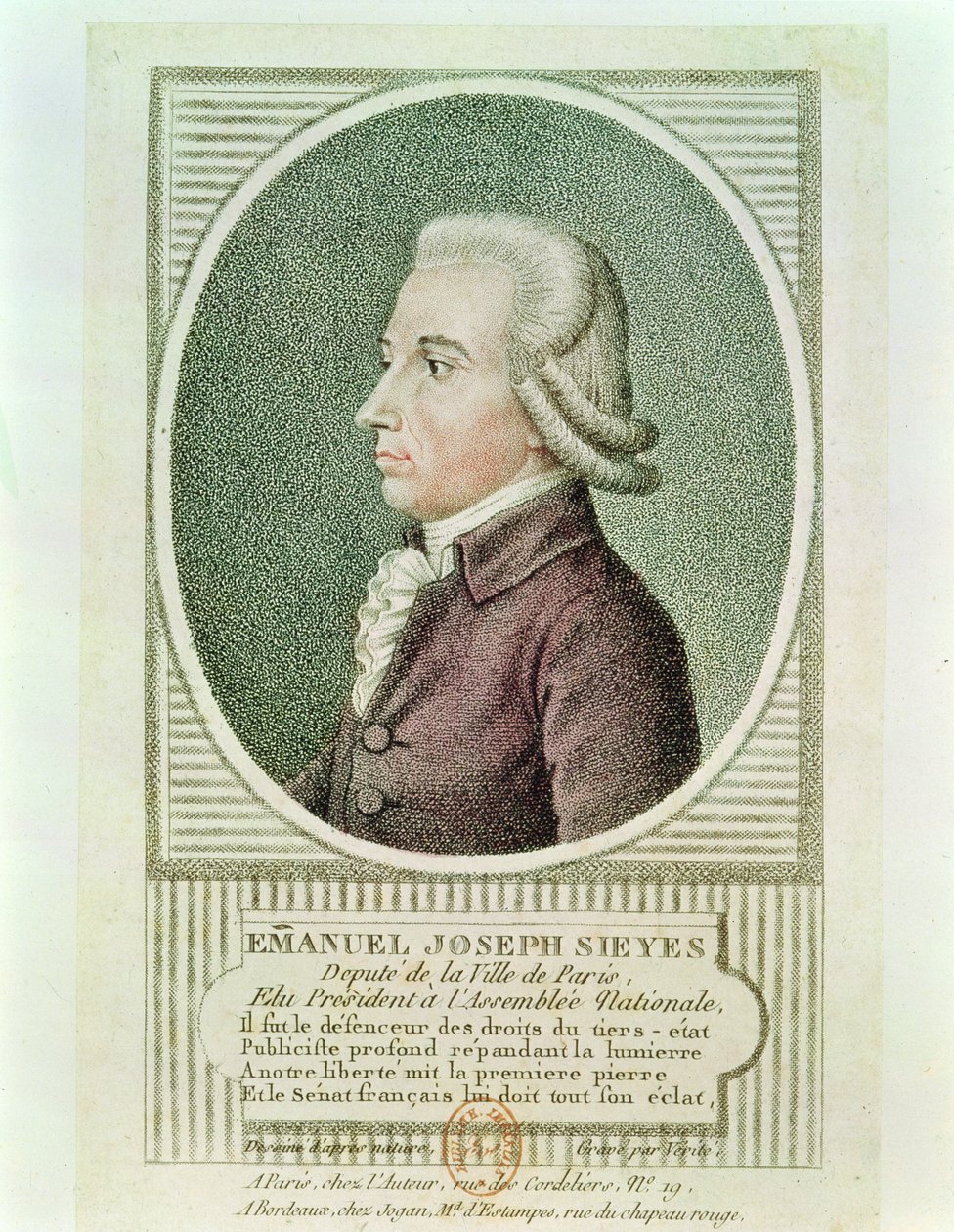 Emmanuel Joseph Sieyes (1748-1836) by Jean Baptiste Verite
