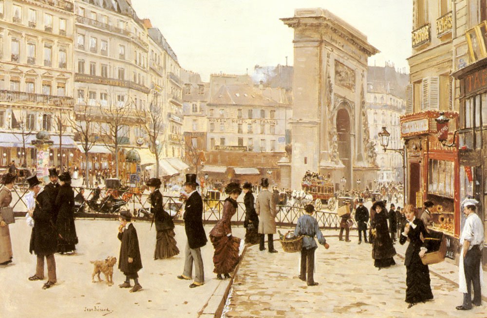 Boulevard St. Denis, Paris by Jean Beraud