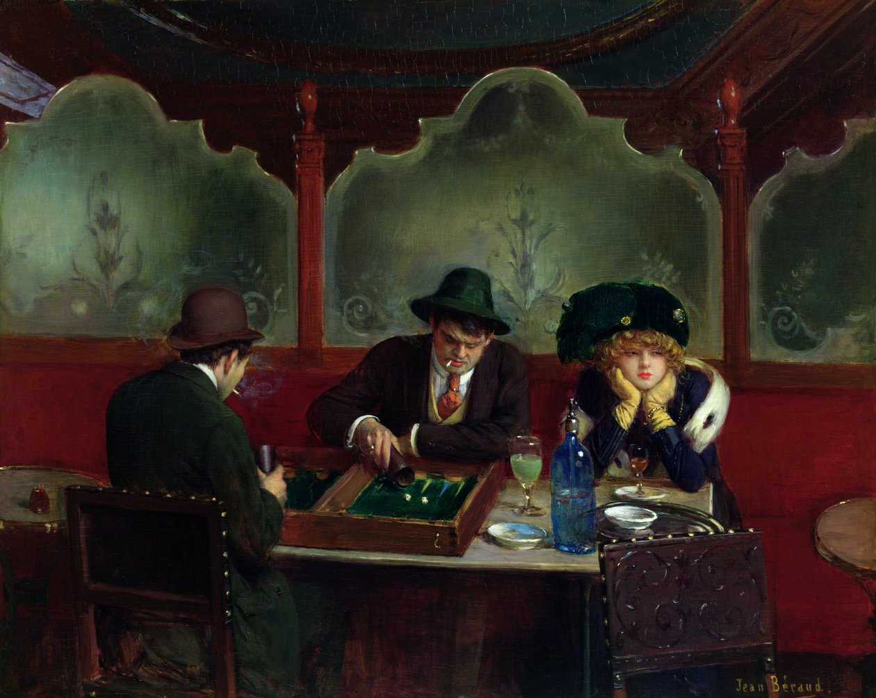 Tavla Oyuncuları by Jean Beraud