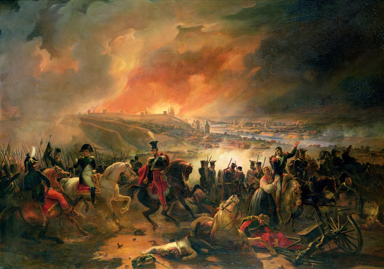 The Battle of Smolensk, 17th August 1812, 1839  by Jean Charles Langlois
