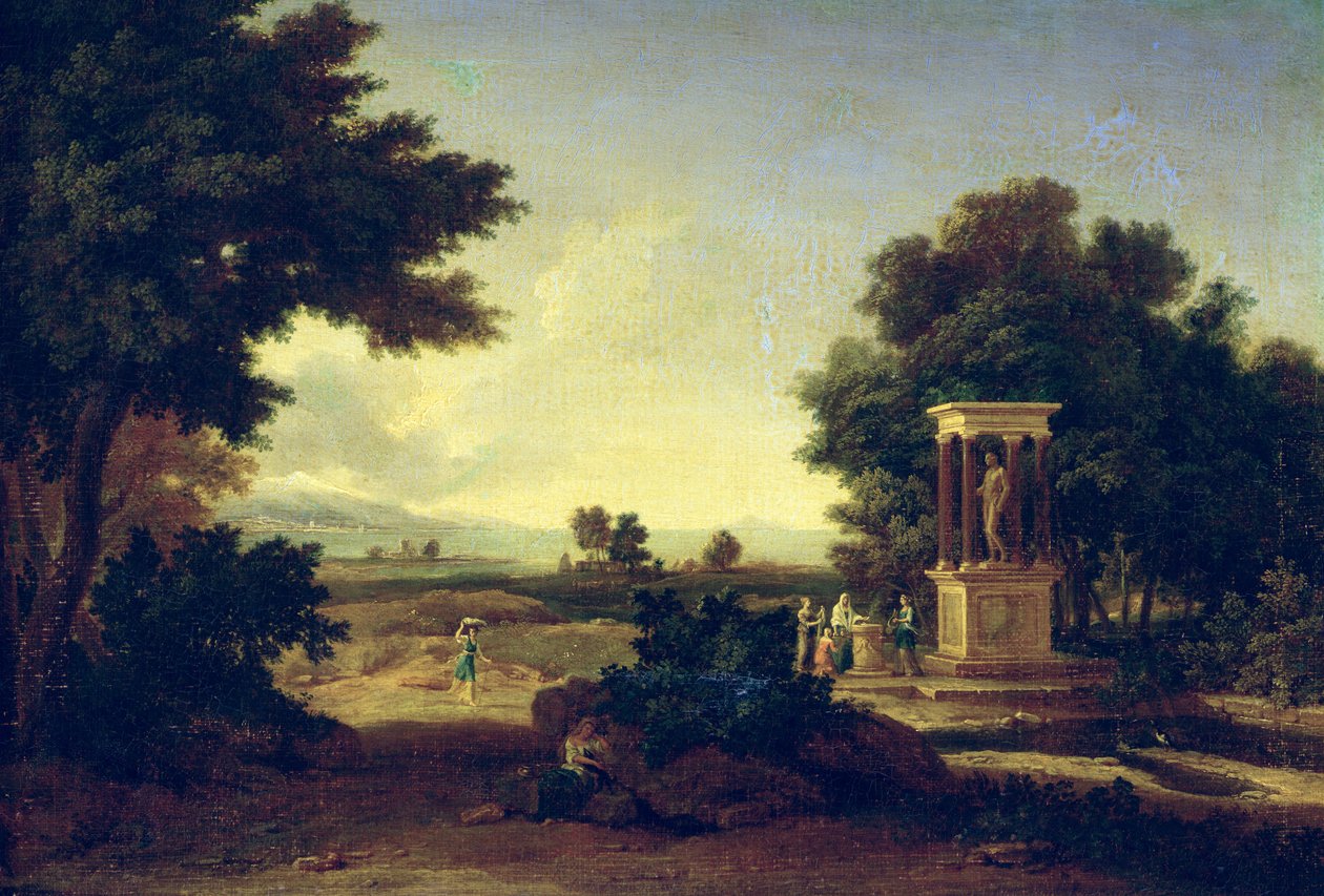 pastoral manzara by Jean Francois I Millet