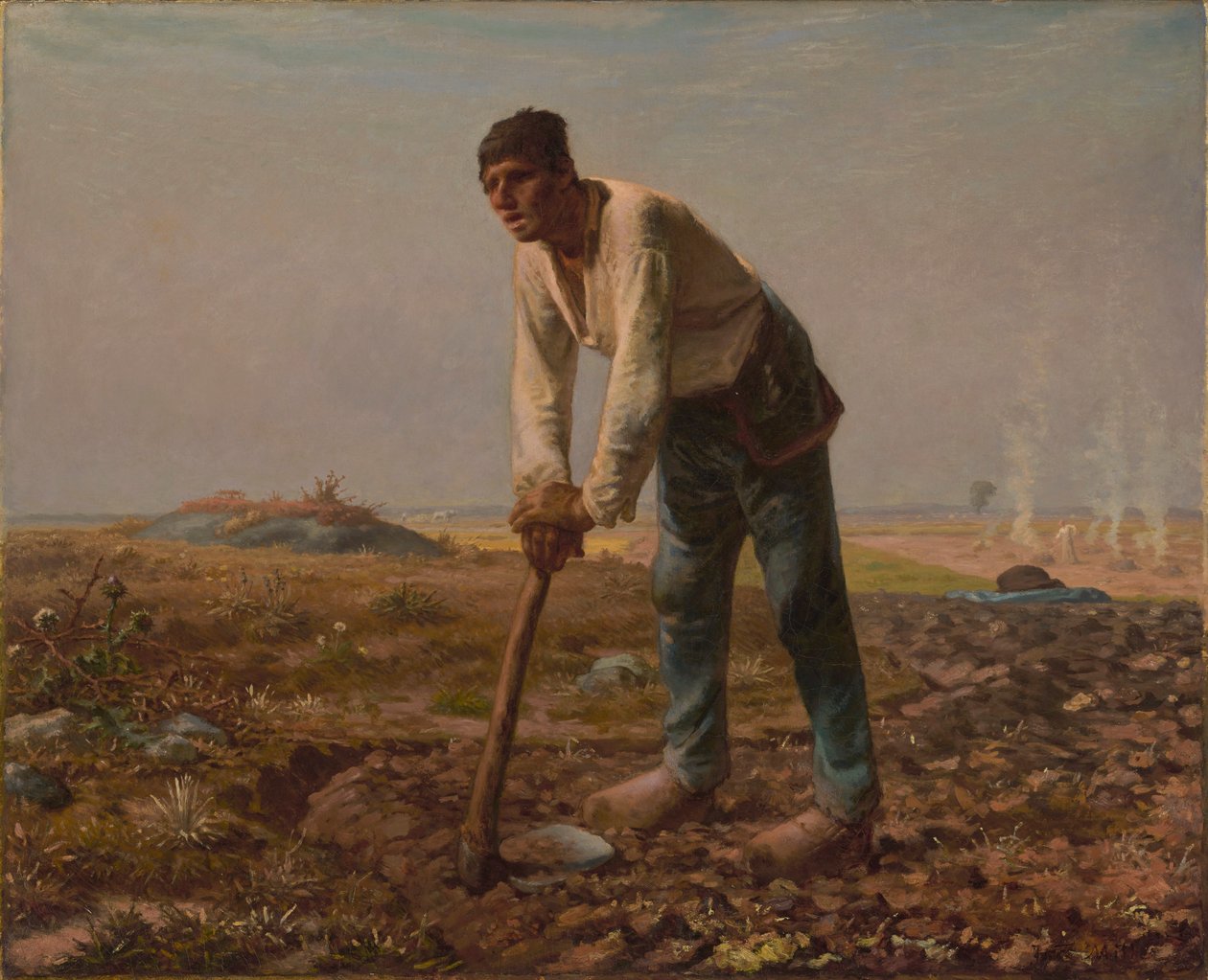 Çapa olan adam by Jean Francois Millet