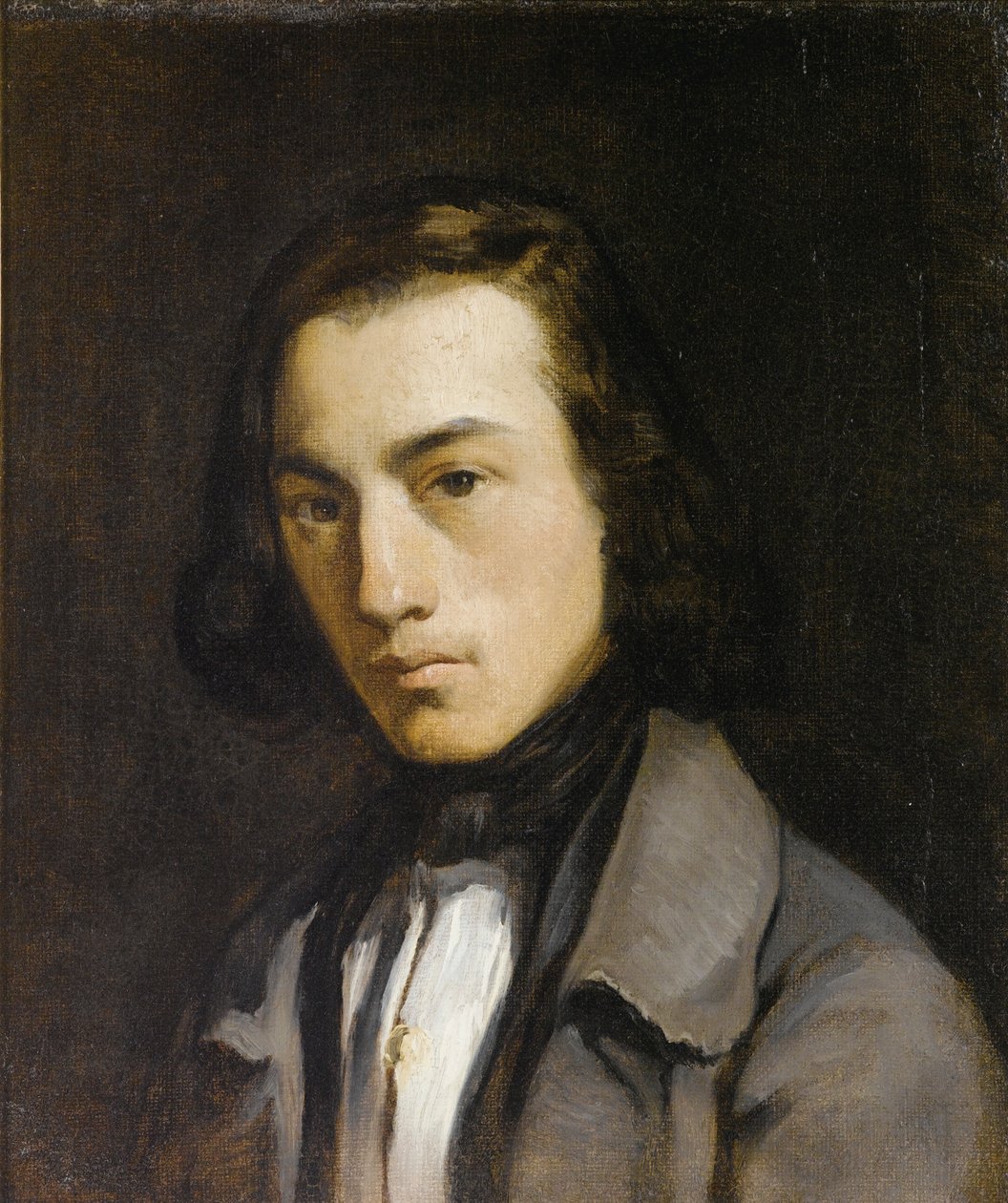 genç adam, portre by Jean Francois Millet