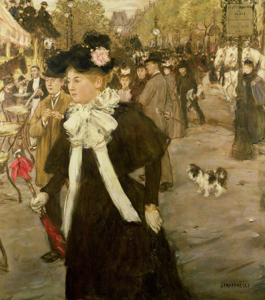 İtalyanlar Bulvarı, 1899 dolayları by Jean Francois Raffaelli