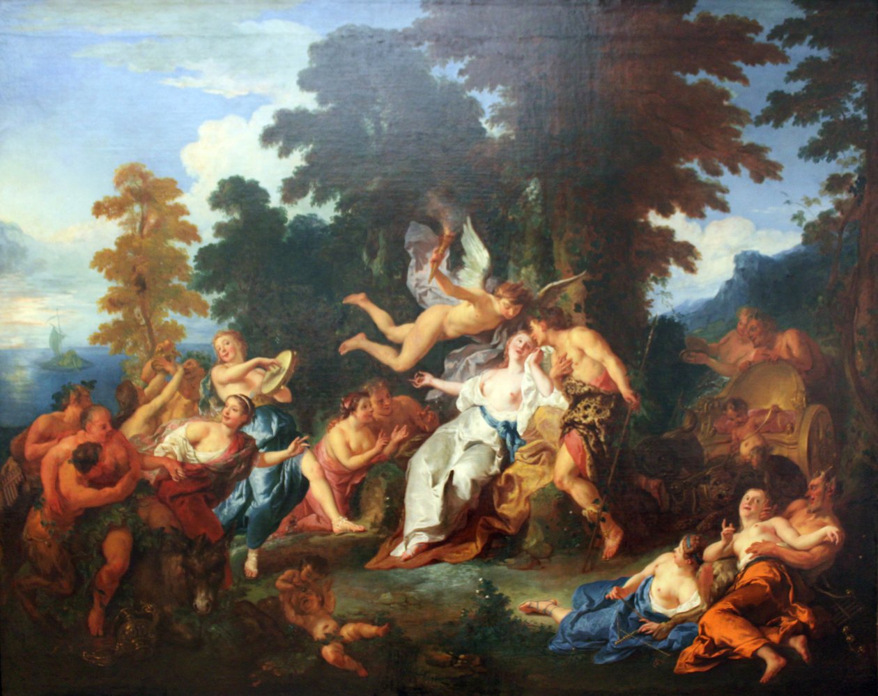 Bacchus ve Ariadne by Jean François de Troy