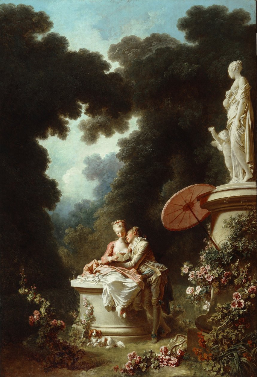 Aşk mektubu by Jean Honore Fragonard