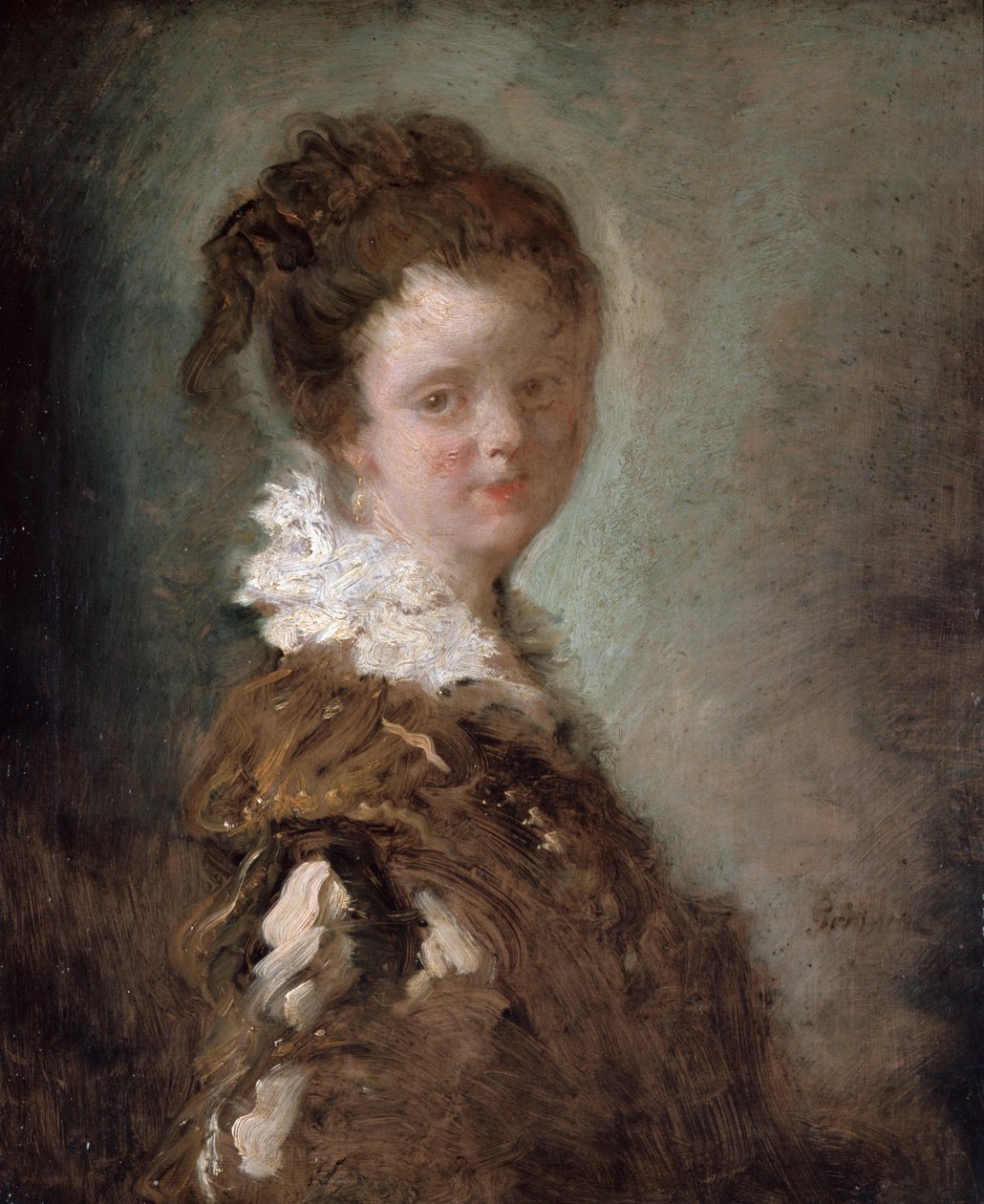 Genç kadın by Jean Honore Fragonard
