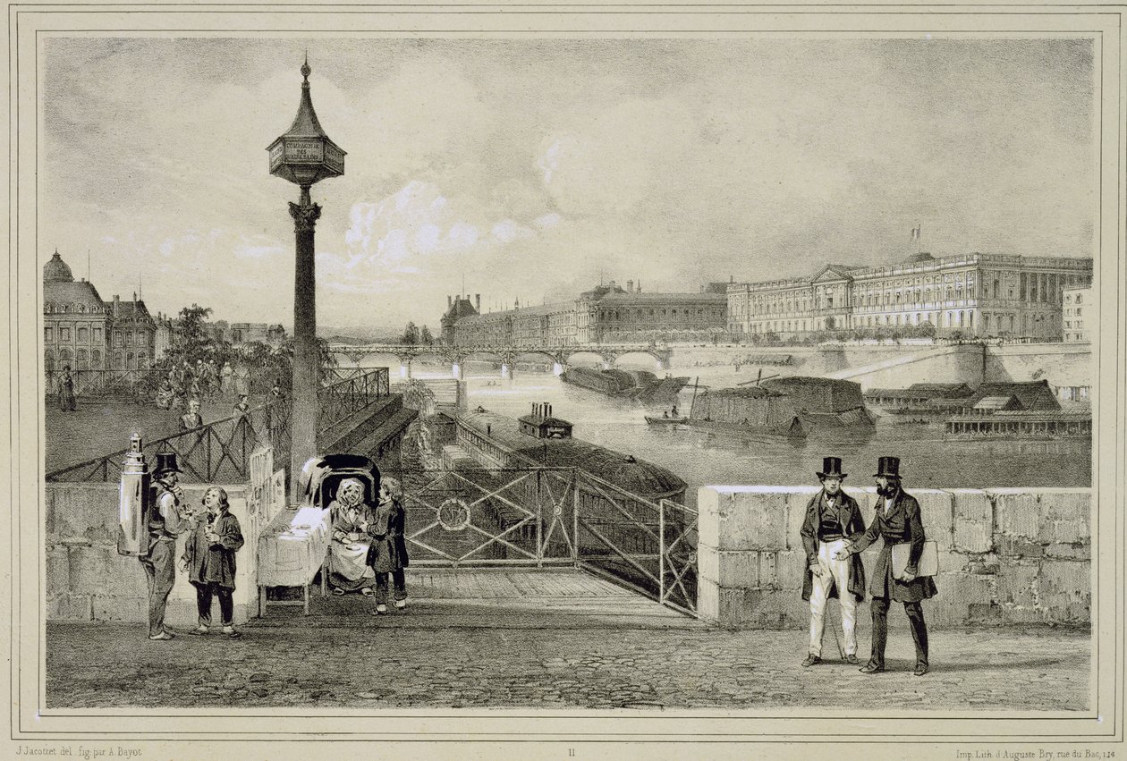 Louvre, Auguste Bry tarafından oyulmuş by Jean Jacottet