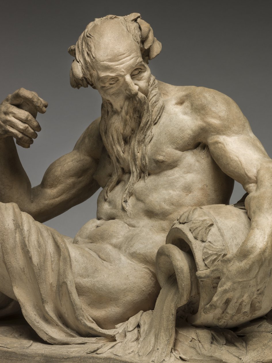 Nehir Tanrısı, 1755 (pişmiş toprak) by Jean Jacques Caffieri