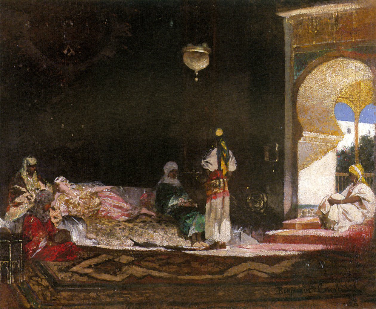 harem sahnesi by Jean Joseph Benjamin Constant