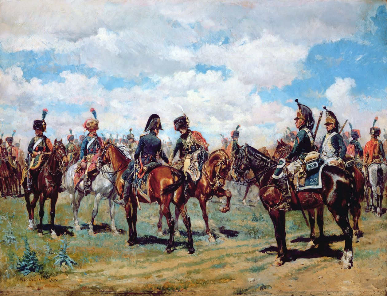 atlı askerler by Jean Louis Ernest Meissonier
