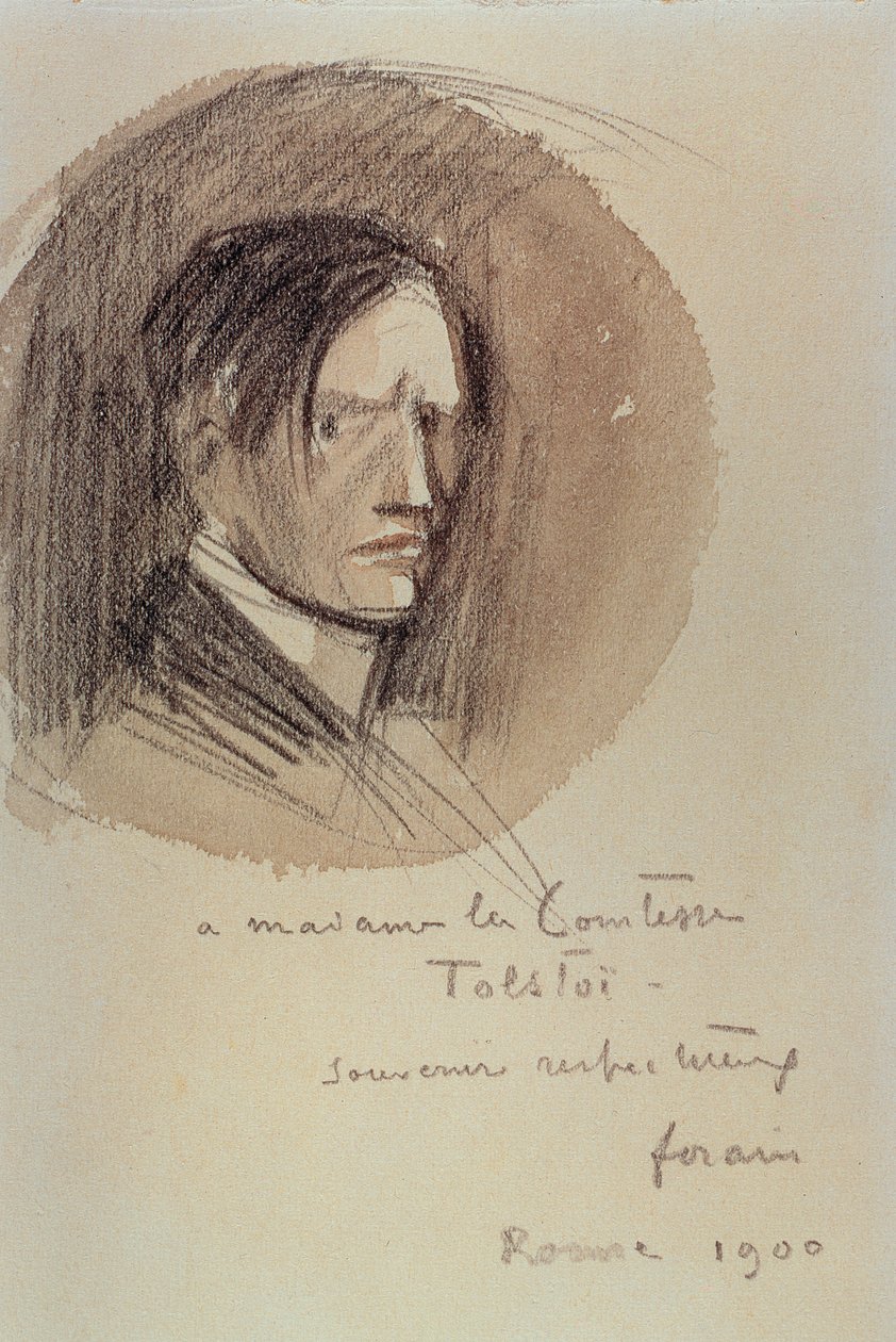 Otoportre, 1900 (kağıt üzerinde karakalem) by Jean Louis Forain