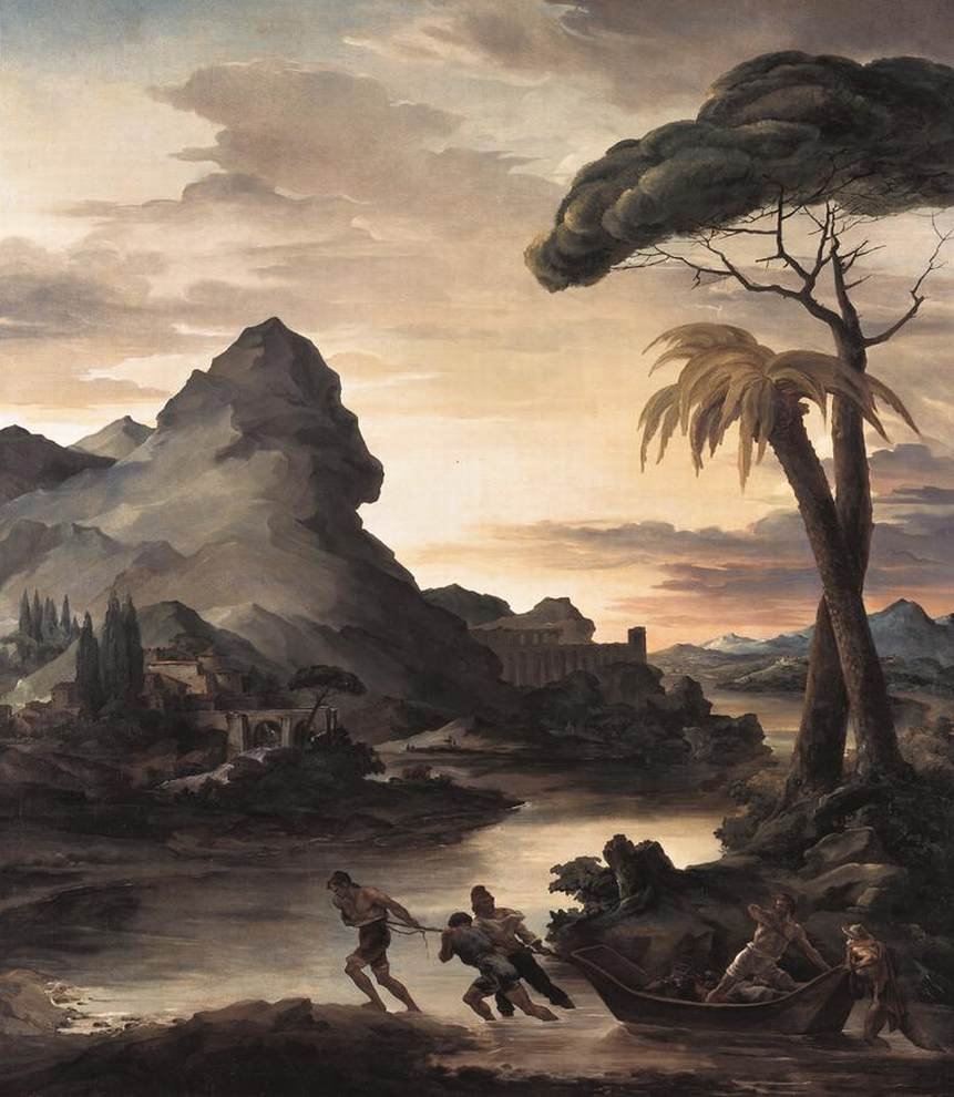 Balıkçılar ile Kahramanca Manzara by Theodore Gericault