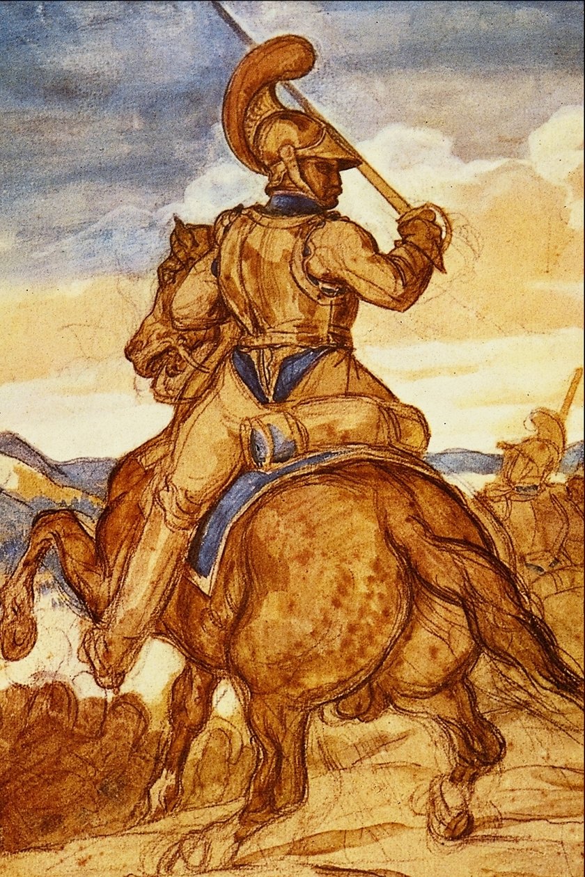 Karabinaların Atlı Subayı by Theodore Gericault