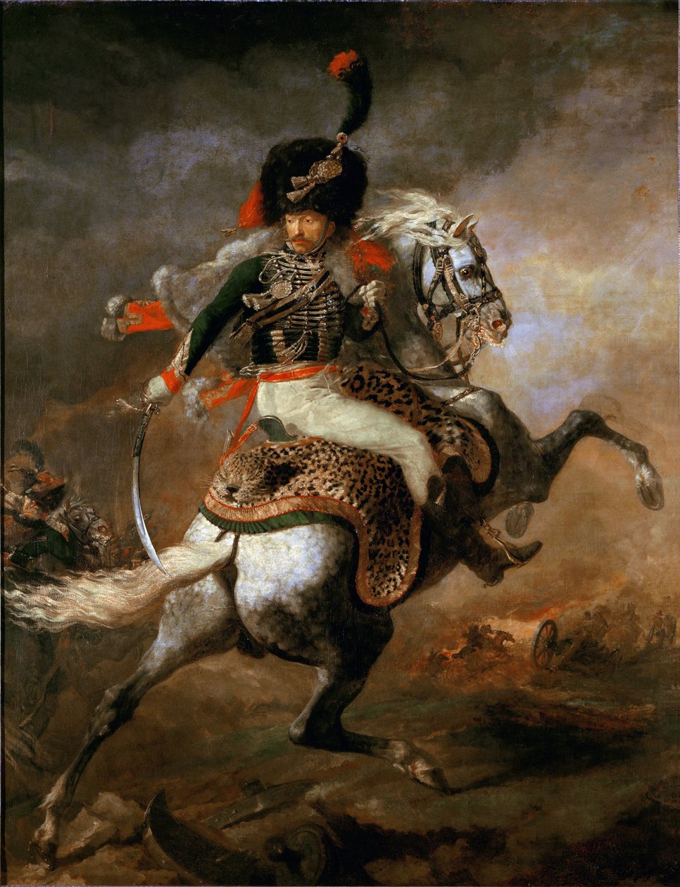 İmparatorluk At Muhafızlarının Bir Subayı Hüküm Veriyor by Theodore Gericault