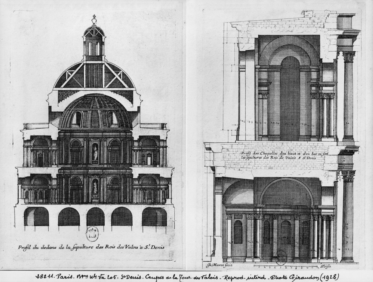 Basilica Saint-Denis, Valois Kulesi, c.1655 (ayrıca bkz. 414688, 414690) by Jean Marot